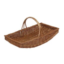 Red Hamper Wicker Garden Basket Garden Trug Set of 2 in Brown - thumbnail 2