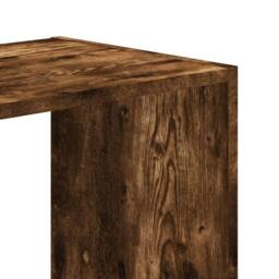 Berkfield Home Bookcase Smoked Oak 68.5x32x68.5 cm Engineered Wood in Brown - thumbnail 7