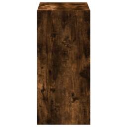 Berkfield Home Bookcase Smoked Oak 68.5x32x68.5 cm Engineered Wood in Brown - thumbnail 5