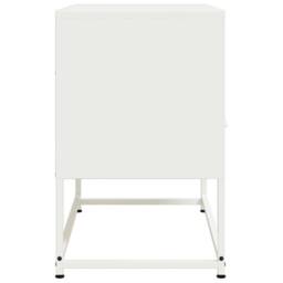 Berkfield Home TV Cabinet White 68x39x60.5 cm Steel - thumbnail 7