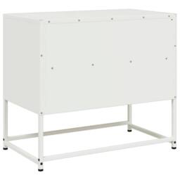 Berkfield Home TV Cabinet White 68x39x60.5 cm Steel - thumbnail 8