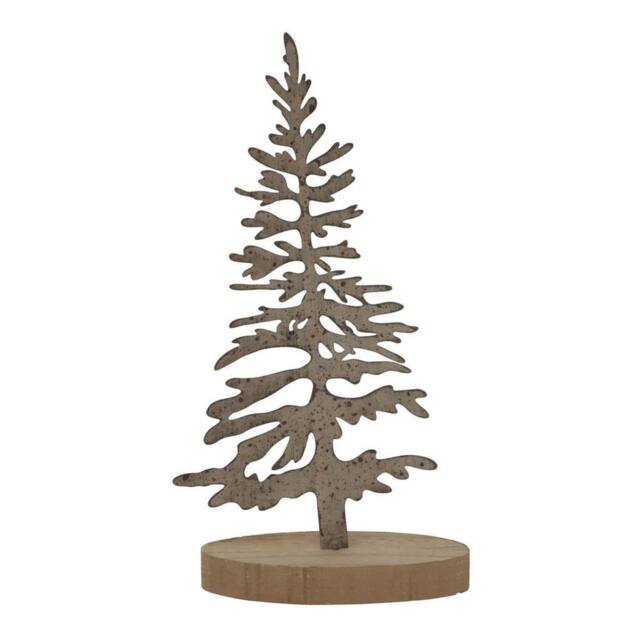 Lemon Pavilion Furniture and Decor Large Rustic Silhouette Decorative Tree on Stand - L6 x W14 x H29 cm in White