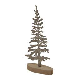 Lemon Pavilion Furniture and Decor Large Rustic Silhouette Decorative Tree on Stand - L6 x W14 x H29 cm in White - thumbnail 2