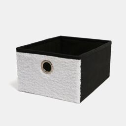 OHS Storage Cube Unit 6 Draw Ottoman Space Saving Chest Shoe Boucle Organiser in White - thumbnail 8