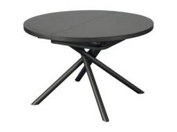 Vente-unique Extendable Dining Table for 4 To 6 People In Ceramic, MDF & Metal in Grey - thumbnail 7