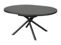 Vente-unique Extendable Dining Table for 4 To 6 People In Ceramic, MDF & Metal in Grey - thumbnail 8