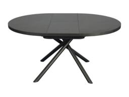 Vente-unique Extendable Dining Table for 4 To 6 People In Ceramic, MDF & Metal in Grey - thumbnail 6