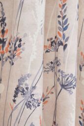 Dreams & Drapes 'Wild Stems' Pair of Pencil Pleat Curtains With Tie-Backs in Blue - Size: 168 cm width x 183 cm drop - thumbnail 3