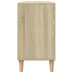 Berkfield Home Bathroom Cabinet Sonoma Oak 80x33x60 cm Engineered Wood in Light Brown - Size: 80 x 33 x 60 cm - thumbnail 7