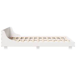 Berkfield Home Modern Bed Frame without Mattress White 150x200 cm King Size Soli - thumbnail 5