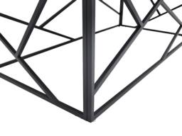 Vente-unique Ceramic & Metal Coffee Table - Black Marble Effect - MELRONE - thumbnail 7