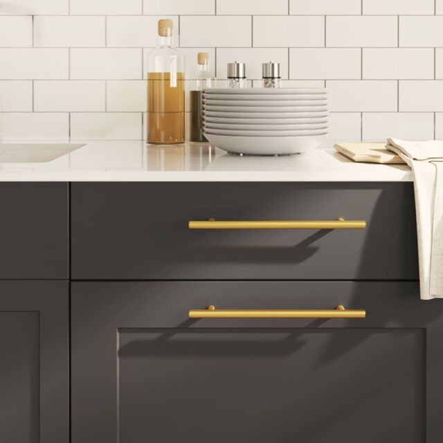 Berkfield Home Cabinet Handles 20 pcs Gold 192 mm Stainless Steel - image 1