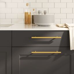 Berkfield Home Cabinet Handles 20 pcs Gold 192 mm Stainless Steel - thumbnail 1