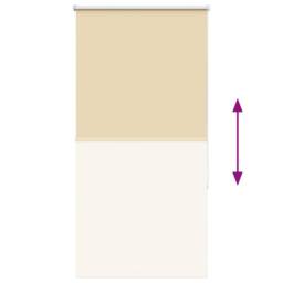 Berkfield Home Roller Blind Blackout Beige 85x150 cm Fabric Width 80.7 cm Polyester - thumbnail 9