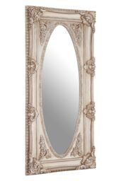 Orsina Functional Champagne Finish Oval Border Wall Mirror, Timeless Mirror For Livingroom, Elegant Modern Mirror in Silver - thumbnail 2