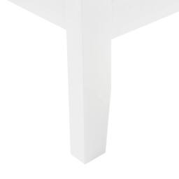 Wyld and Coco 3-Drawer Chest White MDF with Gold Handles - thumbnail 8