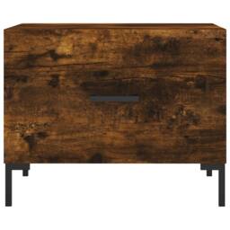 Berkfield Home Decorative Coffee Tables 2 pcs Smoked Oak 50x50x40 cm Engineered Wood in Brown - Size: 50 x 50 x 40 cm - thumbnail 6