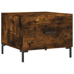 Berkfield Home Decorative Coffee Tables 2 pcs Smoked Oak 50x50x40 cm Engineered Wood in Brown - Size: 50 x 50 x 40 cm - thumbnail 5