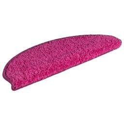 Berkfield Home Carpet Stair Treads 15 pcs Pink 65x21x4 cm - Size: Medium - thumbnail 3