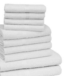 K Collection Egyptian Cotton Towel Set (Pack of 10) in White - thumbnail 2