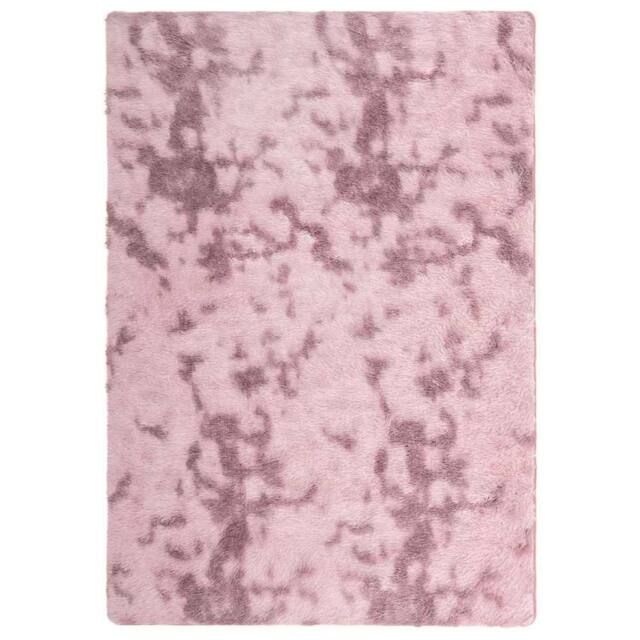 Berkfield Home Shaggy Rug High Pile NAVARRA Dusty Pink 120x170 cm Polyester - Size: Medium - image 1