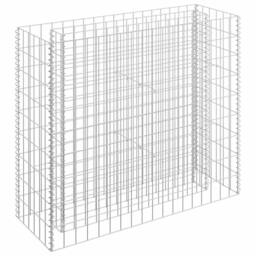 Berkfield Home Durable Gabion Raised Bed Galvanised Steel 90x30x90 cm in Silver - Size: 90 x 30 x 90 cm - thumbnail 3