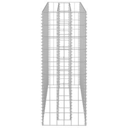 Berkfield Home Durable Gabion Raised Bed Galvanised Steel 90x30x90 cm in Silver - Size: 90 x 30 x 90 cm - thumbnail 5