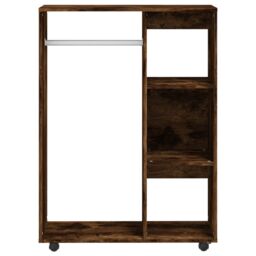 Berkfield Home Wardrobe Smoked Oak 80x40x110 cm Engineered Wood in Brown - Size: 80 x 40 x 110 cm - thumbnail 5