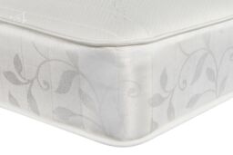 Sloomy Hybrid Premium 23 cm Deep Bonnell Sprung Memory Wavy Quilted Roll Mattress in White - Size: Super King - thumbnail 1