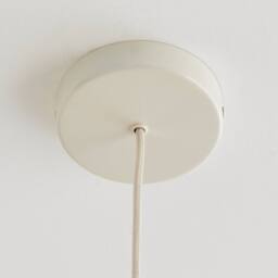 First Choice Lighting Oberon - Antique Brass Ceiling Pendant Light with White Shade in Cream - thumbnail 6