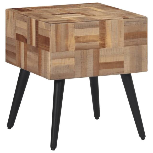 Berkfield Home Side Table 40x40x45 cm Solid Reclaimed Teak - Size: 40 x 40 x 45 cm - image 1