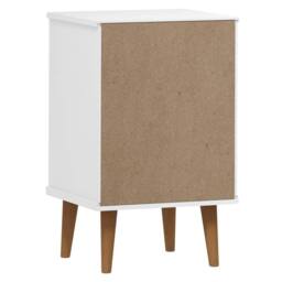 Berkfield Home Beautiful Bedside Cabinet MOLDE White 40x35x65 cm Solid Wood Pine - Size: 40 x 35 x 65 cm - thumbnail 7