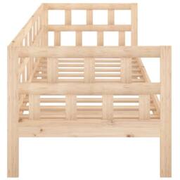 Berkfield Home Beautiful Day Bed Solid Wood Pine 90x200 cm in Light Tan - thumbnail 9