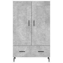 Berkfield Home Highboard Concrete Grey 69.5x31x115 cm Engineered Wood - thumbnail 5