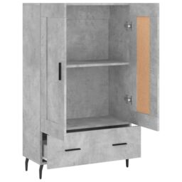 Berkfield Home Highboard Concrete Grey 69.5x31x115 cm Engineered Wood - thumbnail 6