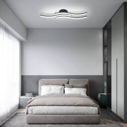 Pheashine Sleek LED Ceiling Light Black Three Parallel 52x12x8cm 6500K - Size: 52 x 12 x 8 cm - thumbnail 6