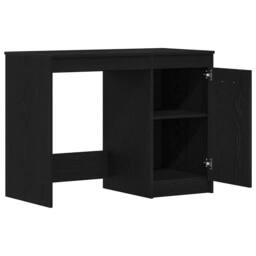 Berkfield Home Desk Black Oak 100x50x76 cm Engineered wood - Size: 100 x 50 x 76 cm - thumbnail 5