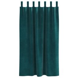 Berkfield Home Blackout Curtains with Hanging Loops 2 pcs Dark Green Velvet - thumbnail 3