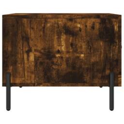 Berkfield Home Coffee Tables 2 pcs Smoked Oak 50x50x40 cm Engineered Wood in Brown - Size: 50 x 50 x 40 cm - thumbnail 8