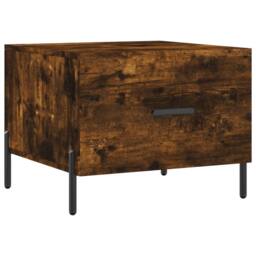 Berkfield Home Coffee Tables 2 pcs Smoked Oak 50x50x40 cm Engineered Wood in Brown - Size: 50 x 50 x 40 cm - thumbnail 5