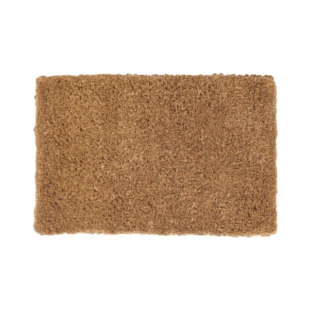 Nicola Spring Premium Handmade Coir Door Mat - 90 x 60cm in Brown - Size: 90 cm x 60 cm - image 1