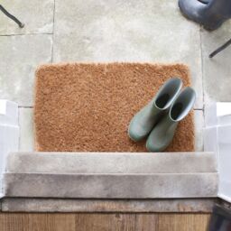 Nicola Spring Premium Handmade Coir Door Mat - 90 x 60cm in Brown - Size: 90 cm x 60 cm - thumbnail 5
