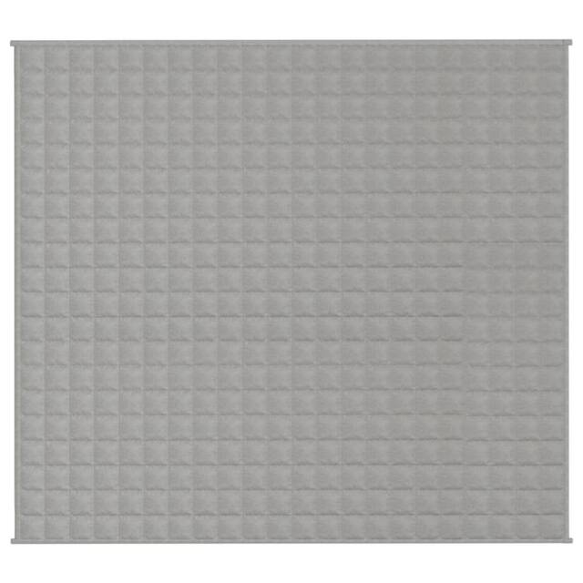 Berkfield Home Soft Weighted Blanket Grey 200x230 cm 13 kg Fabric - image 1