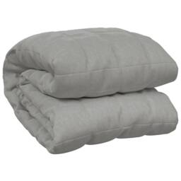 Berkfield Home Soft Weighted Blanket Grey 200x230 cm 13 kg Fabric - thumbnail 3