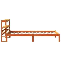 Berkfield Home Beautiful Bed Frame with Headboard Frame Wax Brown 75x190 cm Smal - Size: Small Single - thumbnail 5