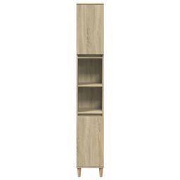 Berkfield Home 3 Piece Bathroom Furniture Set Sonoma Oak Engineered Wood in Brown - thumbnail 5
