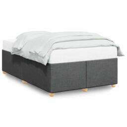 Berkfield Home Bed Frame without Mattress Dark Grey¬†Double Fabric in Grey - Size: Double - thumbnail 1