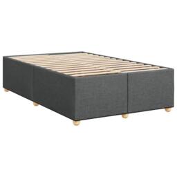 Berkfield Home Bed Frame without Mattress Dark Grey¬†Double Fabric in Grey - Size: Double - thumbnail 3