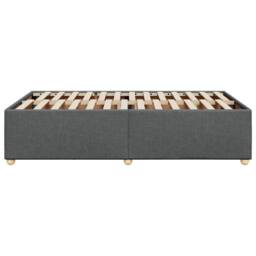 Berkfield Home Bed Frame without Mattress Dark Grey¬†Double Fabric in Grey - Size: Double - thumbnail 5