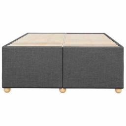 Berkfield Home Bed Frame without Mattress Dark Grey¬†Double Fabric in Grey - Size: Double - thumbnail 4